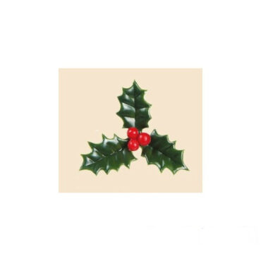 FLOR DE ACEBO PLÁSTICO (BOLSA 144Uds)