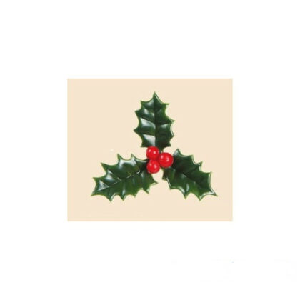 FLOR DE ACEBO PLÁSTICO (BOLSA 144Uds)