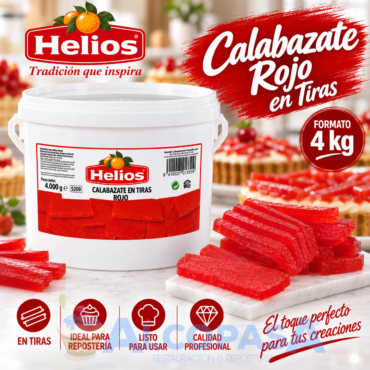 CALABAZATE ROJO EN TIRAS (CUBO 4kg)