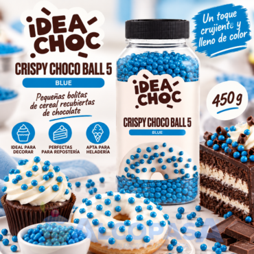 CRISPY CHOCO BALLS 5 AZUL (BOTE 450g)