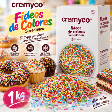 FIDEOS DE COLORES (BOLSA 1 kg)