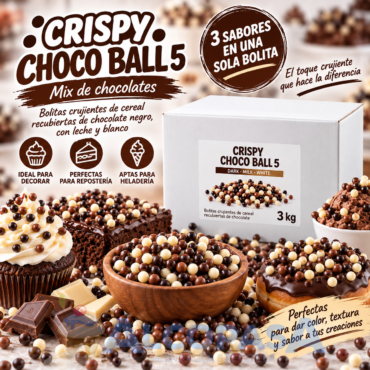 MIX CRISPY CHOCO BALLS 5 (CAJA 3 Kg)