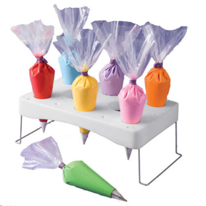 SOPORTE DE PLASTICO SOBRE MESA PARA MANGAS (Ud)