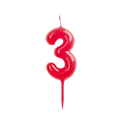 VELAS CONICAS 4CM Nº3 (CAJA 12Uds)