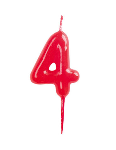VELAS CONICAS 4CM Nº4 (CAJA 12Uds)