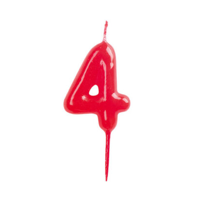 VELAS CONICAS 4CM Nº4 (CAJA 12Uds)