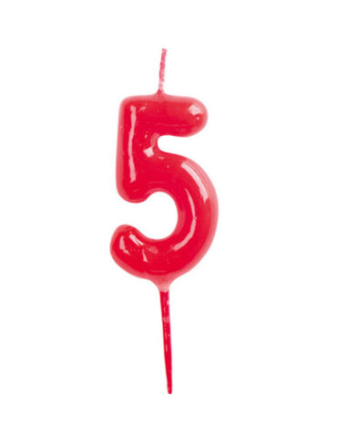 VELAS CONICAS 4CM Nº5 (CAJA 12Uds)