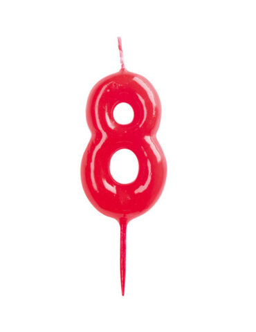 VELAS CONICAS 4CM Nº8 (CAJA 12Uds)