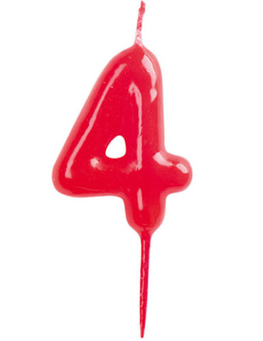 VELAS CONICAS 6CM Nº4 (CAJA 10Uds)