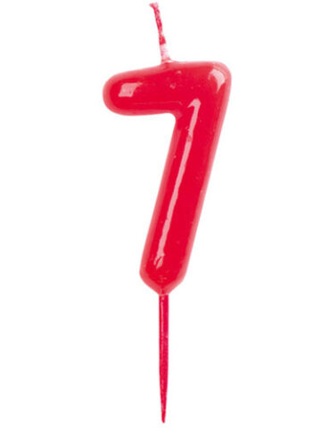 VELAS CONICAS 6CM Nº7 (CAJA 10Uds)
