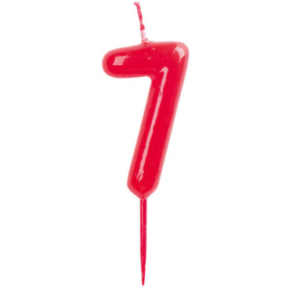 VELAS CONICAS 6CM Nº7 (CAJA 10Uds)