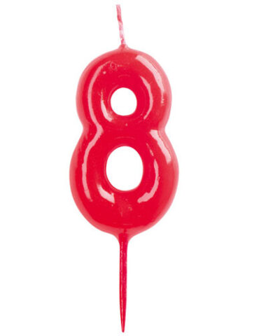 VELAS CONICAS 6CM Nº8 (CAJA 10Uds)