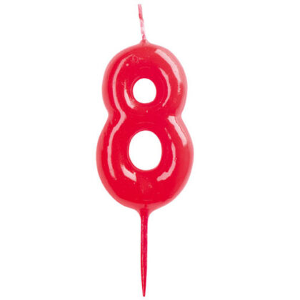 VELAS CONICAS 6CM Nº8 (CAJA 10Uds)