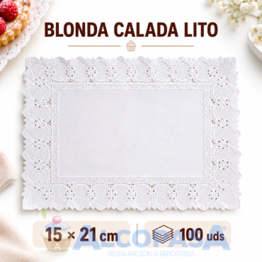BLONDAS CALADAS LITO 15X21CMS (100Uds)