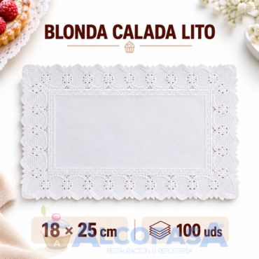 BLONDAS CALADAS LITO 18X25CMS (100Uds)