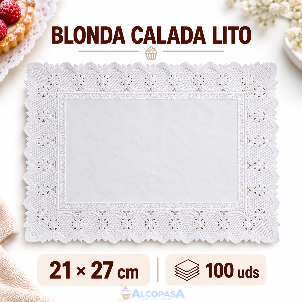 BLONDAS CALADAS LITO 21X27CMS (100Uds)