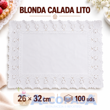 BLONDAS CALADAS LITO 26X32CMS (100Uds)