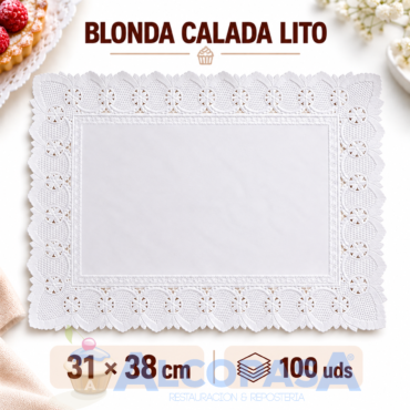 BLONDAS CALADAS LITO 31X38CMS (100Uds)