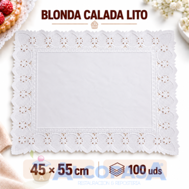 BLONDAS CALADAS LITO 45X55CMS (100Uds)