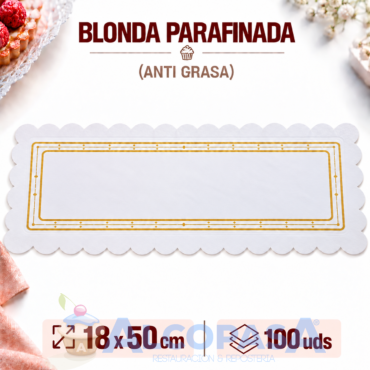 BLONDAS PARAFINADAS 18X50CMS (100Uds)