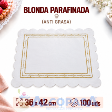 BLONDAS PARAFINADAS 36X42CMS (100Uds)