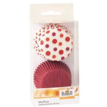 CÁPSULAS CUPCAKE "LOUNGE RED" BIRKMANN (48 Uds)