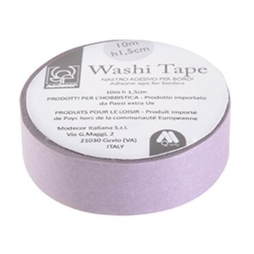 CINTA WASHI PARA BASES VIOLETA LISO 10m (Ud)
