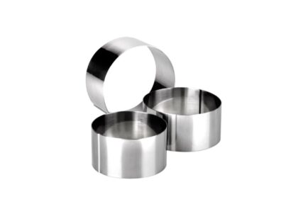 MOLDE ARO INOX. Ø24x4 cm (Ud)
