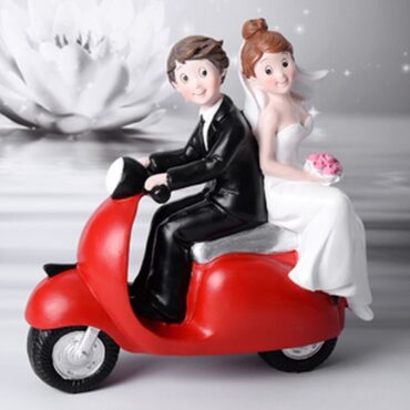 PAREJA DE NOVIO "MOTO ROJA" 28481 (Ud)