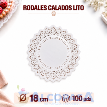 RODALES CALADOS LITO Ø18CMS (100Uds)