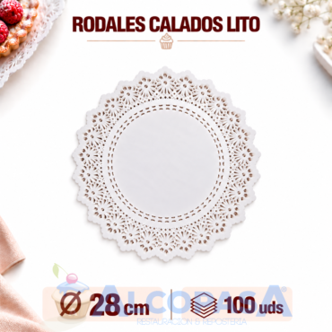 RODALES CALADOS LITO Ø28CMS (100Uds)