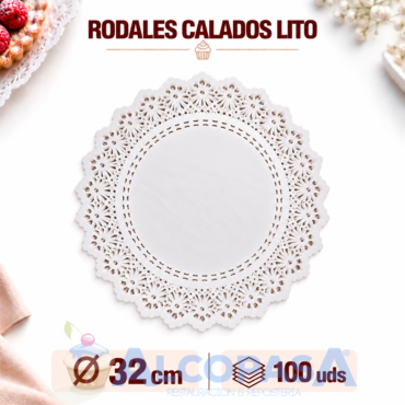 RODALES CALADOS LITO Ø32CMS (100Uds)