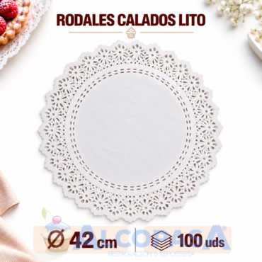 RODALES CALADOS LITO Ø42CMS (100Uds)