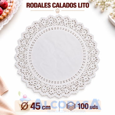 RODALES CALADOS LITO Ø45CMS (100Uds)