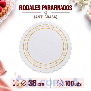 RODALES PARAFINADOS Ø38CMS (100Uds)