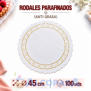 RODALES PARAFINADOS Ø45 CMS (100Uds)