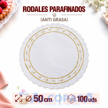 RODALES PARAFINADOS Ø50 cm (100Uds)