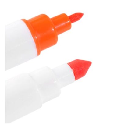 ROTULADOR NARANJA DOBLE PUNTA (Ud)