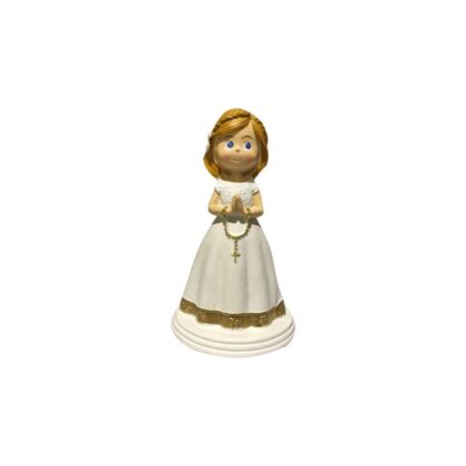 NIÑA COMUNIÓN RUBIA 14cm CO0093 (Ud)