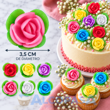 FLORES DE OBLEA SURTIDA ABIERTA (CAJA 200 Uds)