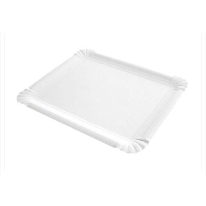 BANDEJAS RECTANGULARES BLANCAS Nº8 22X28 (100Uds)