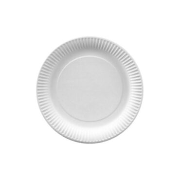 PLATOS BLANCOS DE CARTÓN Ø34CM (50 Uds)