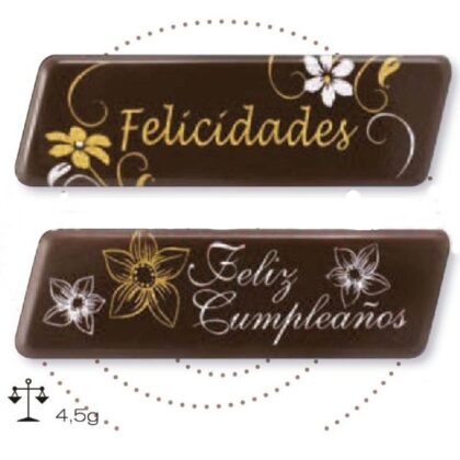 ROTULOS CHOCOLATE FELICIDADES/ F.C  33512 (80 Uds)