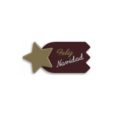 ROTULOS CHOCOLATE COMETA FELIZ NAVIDAD (CAJA 48Uds)