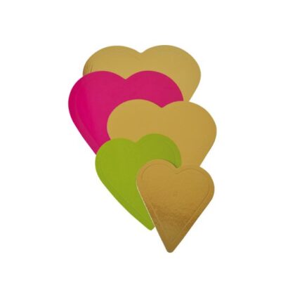 CORAZÓN CARTÓN ORO 16x18 cm (Ud)