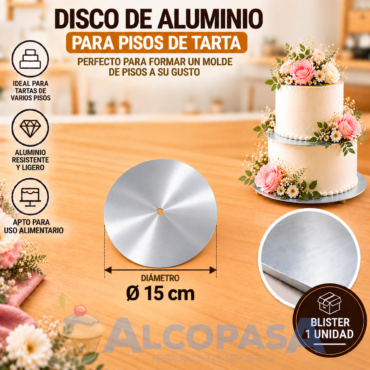 DISCO ALUMINIO 15cm (Ud)