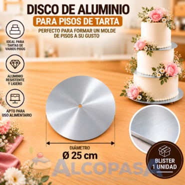 DISCO ALUMINIO 25cm (Ud)
