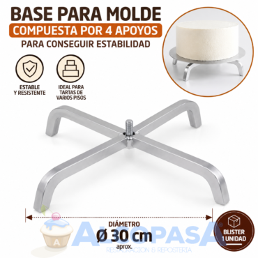 SOPORTE PIE MOLDE ALUMINIO (Ud)