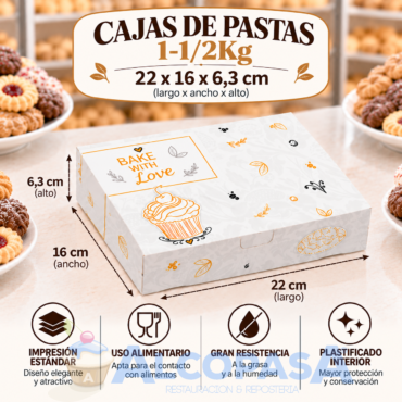 CAJAS DE PASTAS 1-1/2Kg (Ud)