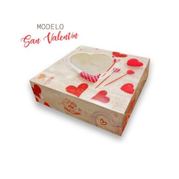 CAJA SAN VALENTÍN "CORAZÓN" 26x26 (Ud)